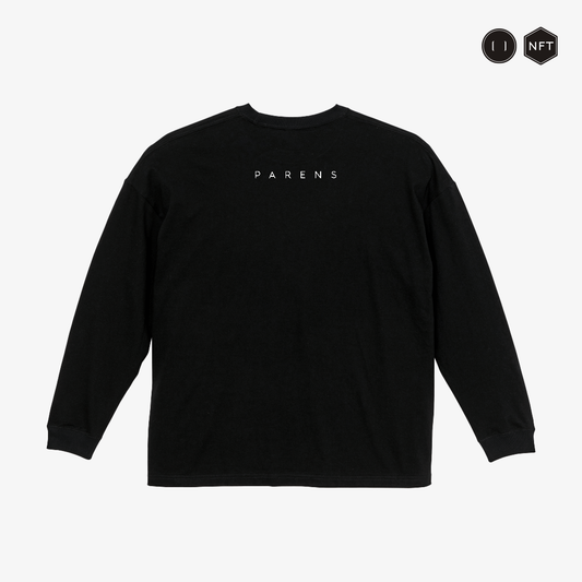 Big Silhouette Long Sleeve T-Shirt｜WCS Logo - Black｜NFT付きビッグシルエットロングTシャツ