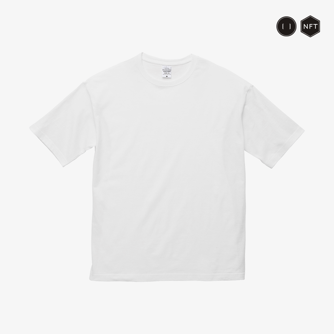 Big Silhouette T-Shirt｜WCS Logo - White｜NFT付きビッグシルエットTシャツ