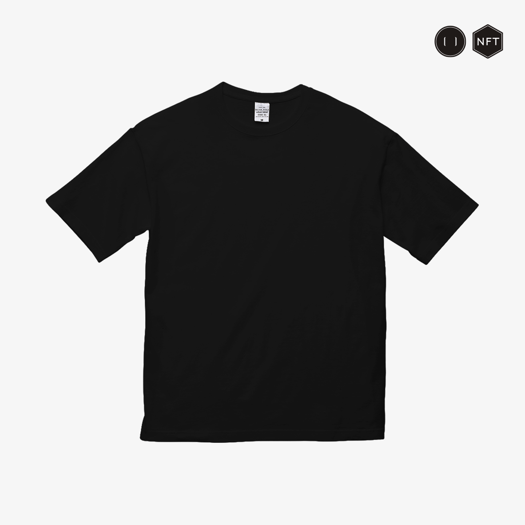 Big Silhouette T-Shirt｜WCS Logo - Black｜NFT付きビッグシルエットTシャツ