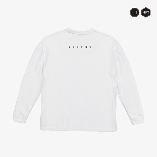 Big Silhouette Long Sleeve T-Shirt｜WCS Logo - White｜NFT付きビッグシルエットロングTシャツ